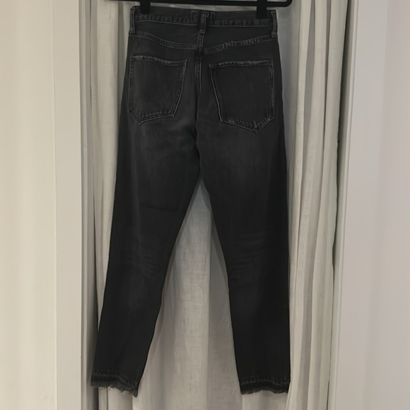 Agolde Jamie High Rise Grey Jean - Picture 7 of 9